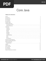 Core Java Cheatsheet