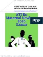 Full Download Ati RN Maternal Newborn Exam 2020 Latest Questions and Answers Active PDF Full Chapter