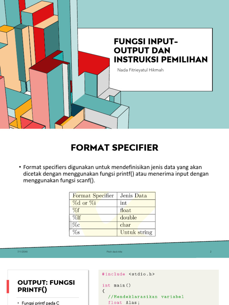 Fungsi Input-Output Dan Instruksi Pemilihan | PDF