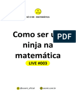 Live 003 - Como Ser Um Ninja Na Matemática PDF