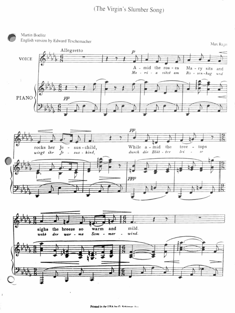 The Virgin's Slumber Song | PDF