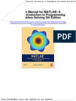 Full Download Solution Manual For Matlab A Practical Introduction To Programming and Problem Solving 5th Edition PDF Full Chapter