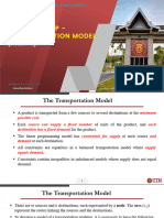 Chapter 7 - Transportation Model (Part 1)