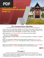 Chapter 7 - ILP Transportation Model (Part 2)