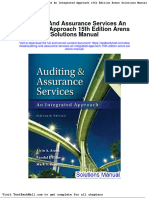 Full download Auditing and Assurance Services an Integrated Approach 15th Edition Arens Solutions Manual pdf full chapter