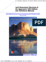 Full Download Auditing and Assurance Services A Systematic Approach 10th Edition Messier Solutions Manual PDF Full Chapter