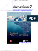 Full Download Auditing and Assurance Services 7th Edition Louwers Solutions Manual PDF Full Chapter