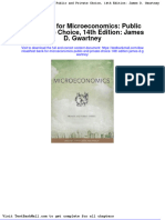 Full Download Test Bank For Microeconomics Public and Private Choice 14th Edition James D Gwartney PDF Full Chapter