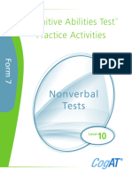 3rd Grade Nonverbal Practice Activities