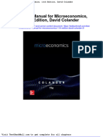 Full Download Solution Manual For Microeconomics 11th Edition David Colander 2 PDF Full Chapter