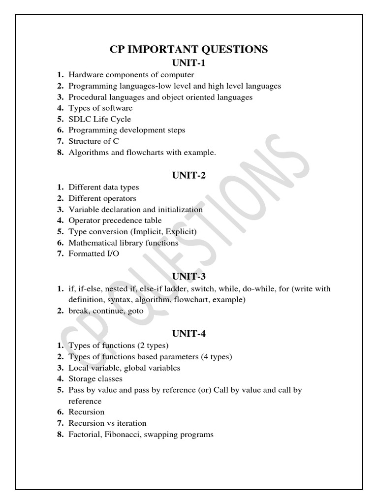 Computer Programming Key Concepts Guide | PDF