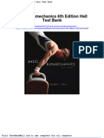 Full Download Basic Biomechanics 6th Edition Hall Test Bank PDF Full Chapter