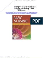Full Download Basic Nursing Concepts Skills and Reasoning 1st Edition by Treas Wilkinson PDF Full Chapter