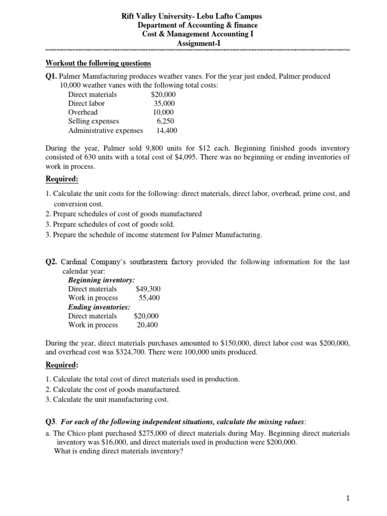 Cost of Goods Sold and Inventory Analysis | PDF | Cost Of Goods Sold ...