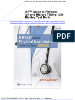 Full Download Bates Guide To Physical Examination and History Taking 12th Bickley Test Bank PDF Full Chapter