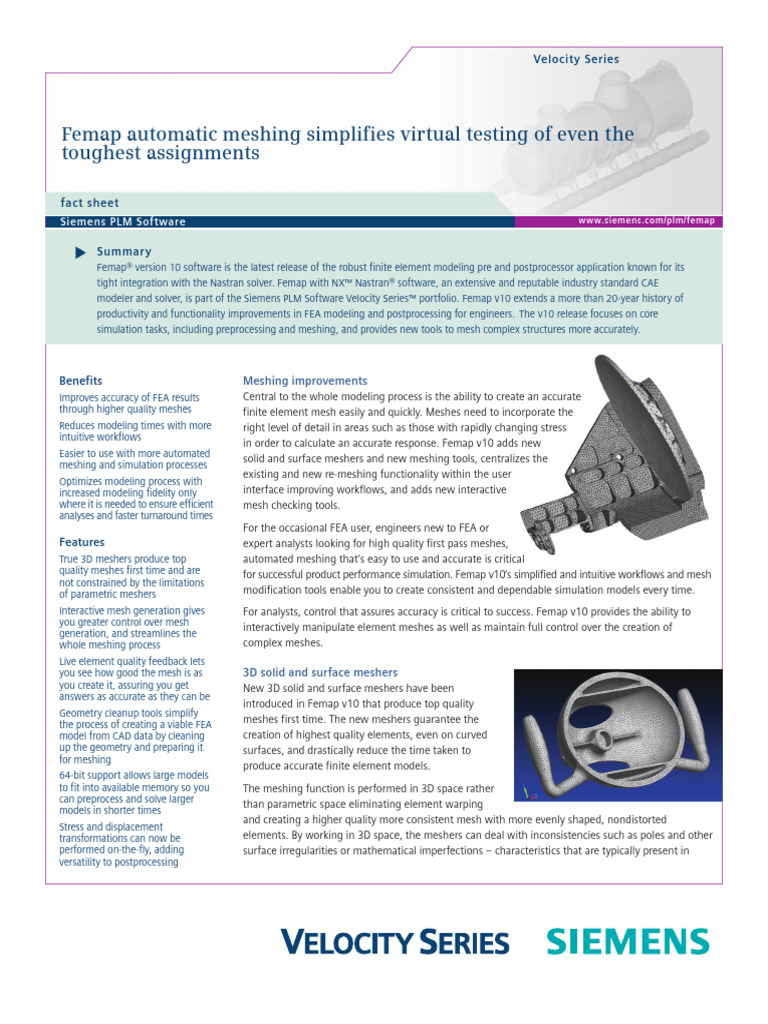 Femap v10 Whats New Fs W14 | PDF | Finite Element Method | Geometry