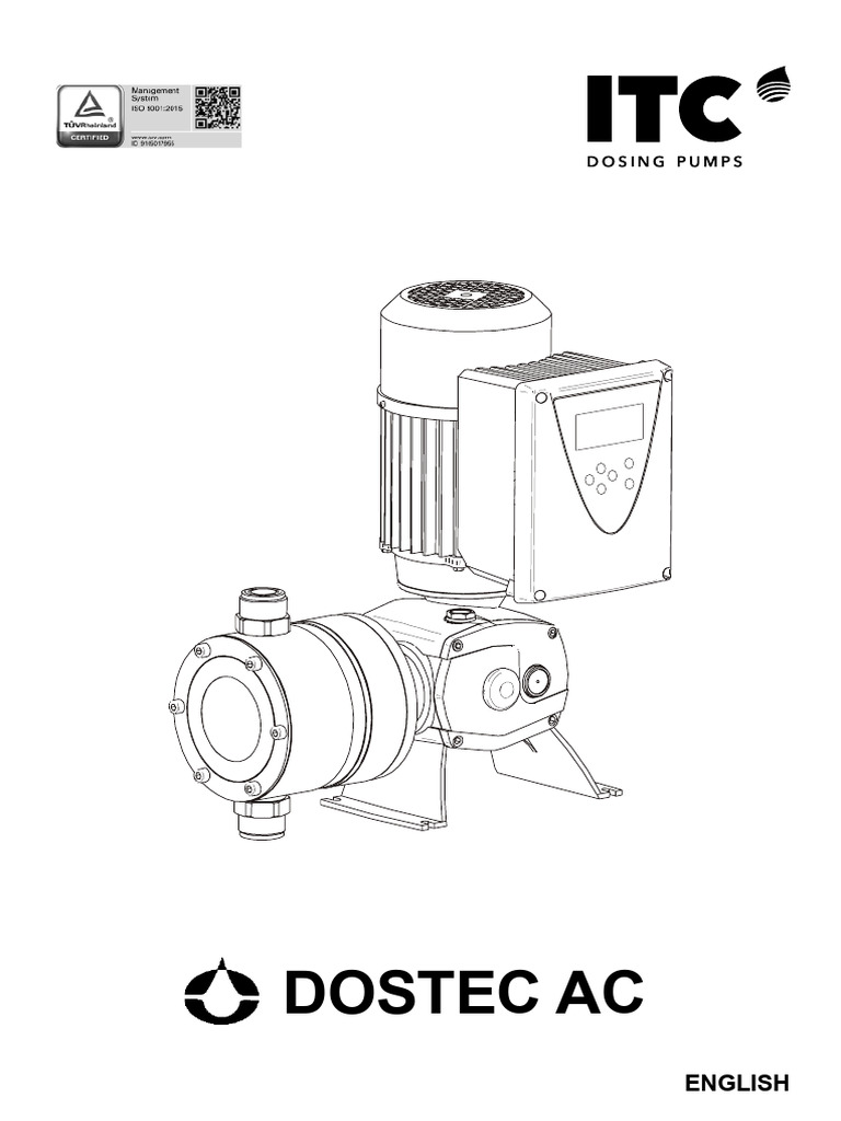 DOSTEC AC Dosing Pump Manual | PDF | Pump | Flow Measurement