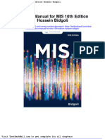 Full Download Solution Manual For Mis 10th Edition Hossein Bidgoli PDF Full Chapter