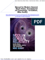 Full Download Solution Manual For Modern General Relativity Black Holes Gravitational Waves and Cosmology 1st Edition Mike Guidry PDF Full Chapter