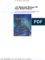 Full Download Test Bank For Molecular Biology 5th Edition Robert Weaver PDF Full Chapter