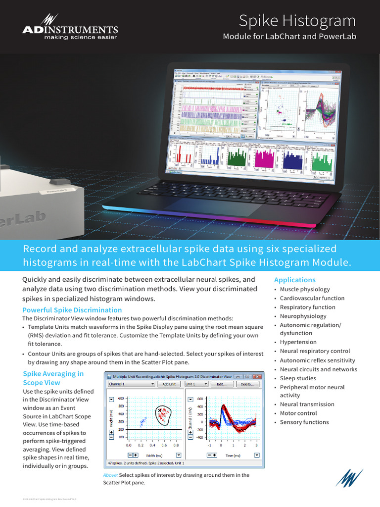 LabChart Spike Histogram Download Free PDF Root Mean Square Histogram