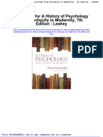 Full Download Test Bank For A History of Psychology From Antiquity To Modernity 7th Edition Leahey PDF Full Chapter