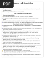 Class Representative Duties Overview | PDF | Teachers | Learning