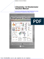 Full Download Biophysical Chemistry 1st Klostermeier Solution Manual PDF Full Chapter