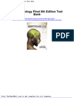 Full Download Biopsychology Pinel 8th Edition Test Bank PDF Full Chapter