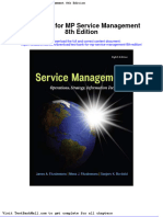 Full Download Test Bank For MP Service Management 8th Edition PDF Full Chapter