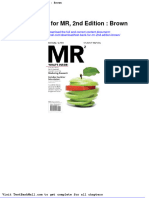 Full Download Test Bank For MR 2nd Edition Brown PDF Full Chapter