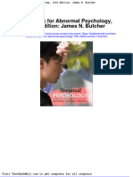Full Download Test Bank For Abnormal Psychology 15th Edition James N Butcher PDF Full Chapter