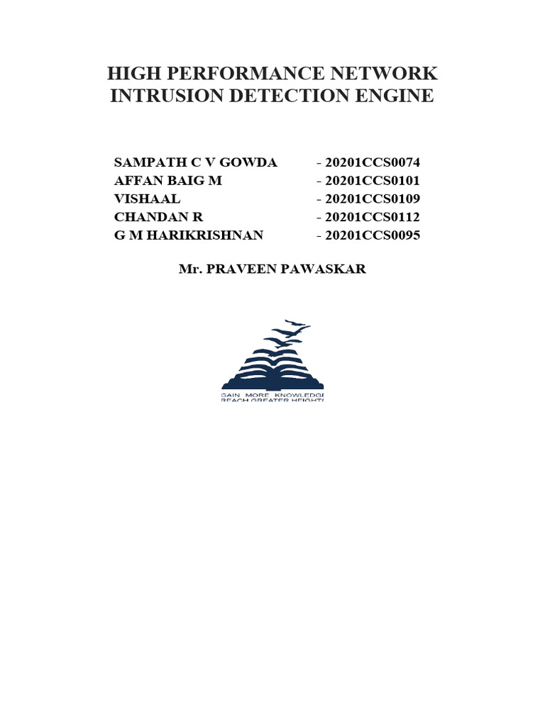 Network Intrusion Detection System Diagram | PDF | Machine Learning ...
