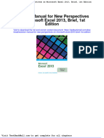 Full Download Solution Manual For New Perspectives On Microsoft Excel 2013 Brief 1st Edition PDF Full Chapter