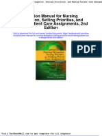 Full Download Solution Manual For Nursing Delegation Setting Priorities and Making Patient Care Assignments 2nd Edition PDF Full Chapter