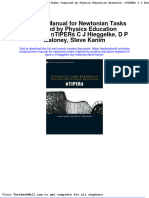 Solution Manual For Newtonian Tasks Inspired by Physics Education Research: Ntipers C J Hieggelke, D P Maloney, Steve Kanim