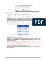 Soal Ujian Akhir Semester Ganjil TAHUN AKADEMIK 2022/2023: Ketentuan UTS