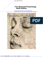 Full Download Test Bank For Abnormal Psychology Ninth Edition PDF Full Chapter