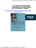 Full Download Test Bank For Abnormal Psychology Clinical Perspectives On Psychological Disorders 6th Edition Halgin PDF Full Chapter