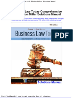 Full Download Business Law Today Comprehensive 11th Edition Miller Solutions Manual PDF Full Chapter