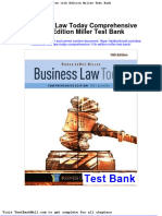 Full Download Business Law Today Comprehensive 11th Edition Miller Test Bank PDF Full Chapter