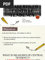 Measures of Central Tendency Arroyo Bañez