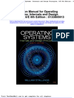 Full Download Solution Manual For Operating Systems Internals and Design Principles 8 e 8th Edition 0133805913 PDF Full Chapter