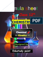 Chemical Kinetics Formula Sheet (Edustudy Point)