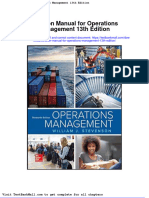 Full Download Solution Manual For Operations Management 13th Edition PDF Full Chapter