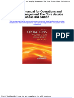 Full Download Solution Manual For Operations and Supply Management The Core Jacobs Chase 3rd Edition PDF Full Chapter
