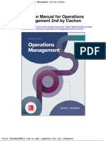 Full Download Solution Manual For Operations Management 2nd by Cachon PDF Full Chapter