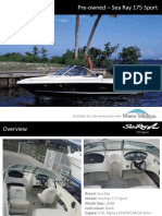2008 Sea Ray 175 Sport Pre Owned Brochure