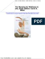 Full Download Test Bank For Nursing For Wellness in Older Adults Sixth Edition Carol A Miller PDF Full Chapter