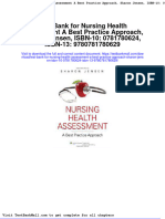 Full download Test Bank for Nursing Health Assessment a Best Practice Approach Sharon Jensen Isbn 10 0781780624 Isbn 13 9780781780629 pdf full chapter